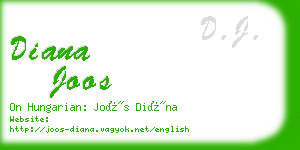 diana joos business card